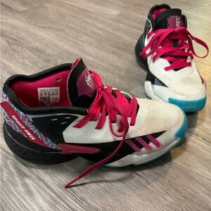 Girls Spider Gwen Adidas Sneakers - Size 2.5 Kids